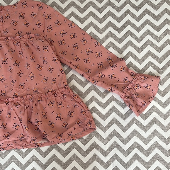 Girls Flower Blouse size 7 - Picture 7 of 12